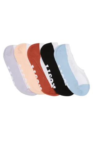 All Day Invisible Sock 5 Pack Multi