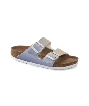 BIRKENSTOCK ARIZONA IN PURPLE NARROW FIT FOG MULTI