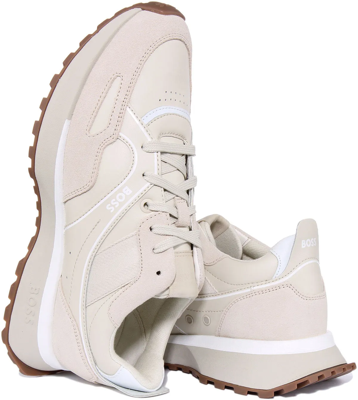 Boss Jonah Runner Itsd In Cream For Men