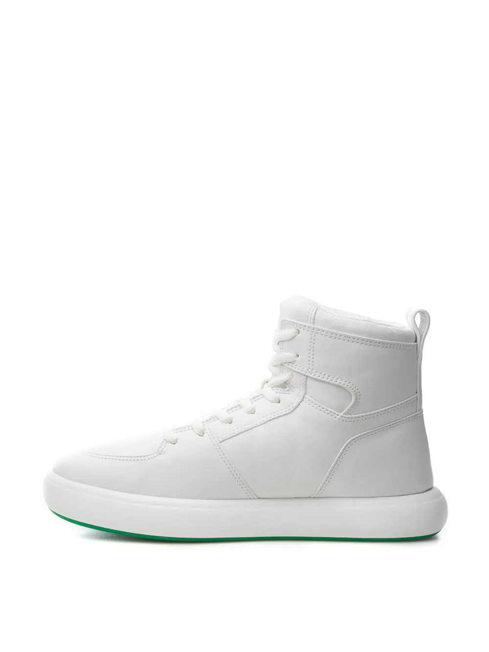 Bottega Veneta Elevate Your Style with High Pillow White Sneakers