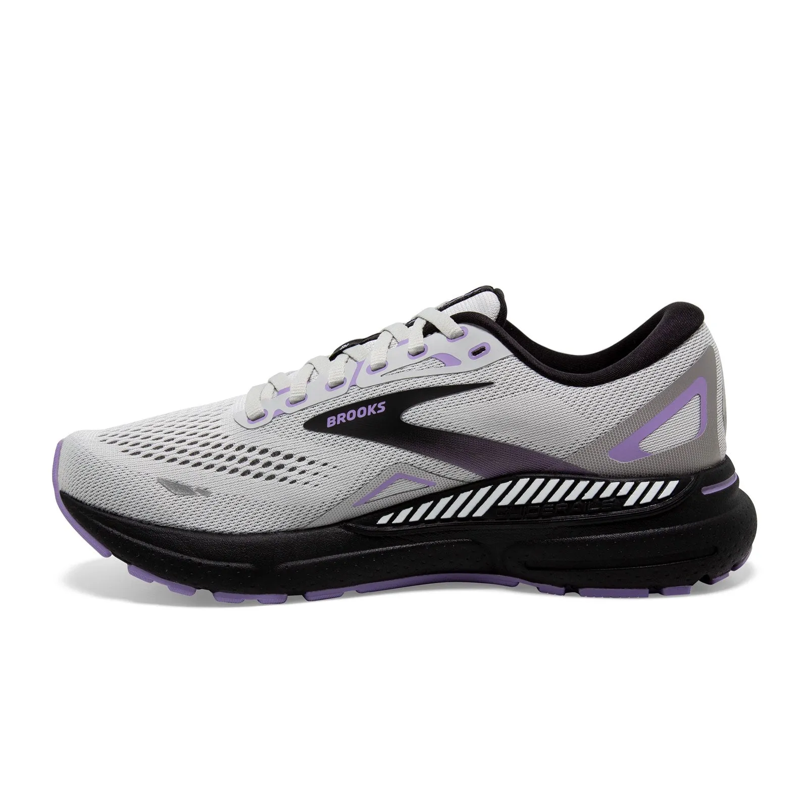 Brooks Adrenaline GTS 23 Running Shoe (Women) - Grey/Black/Purple