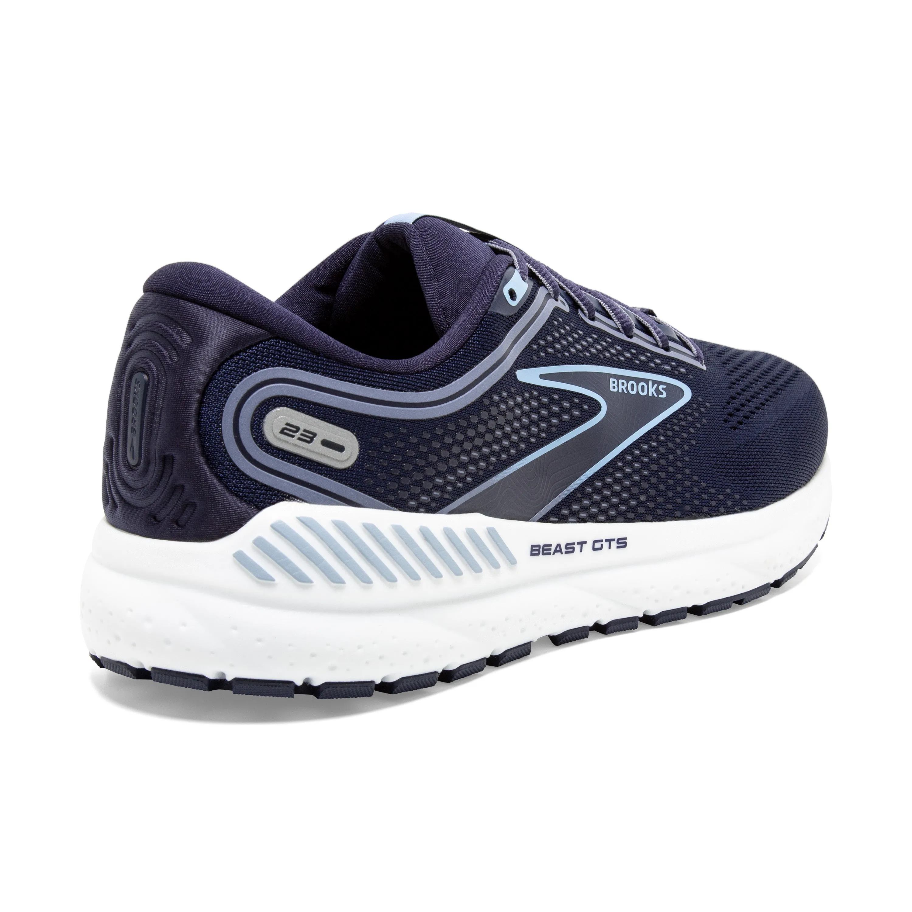 Brooks Mens Trainer Beast GTS 23 Peacoat/Blue/White