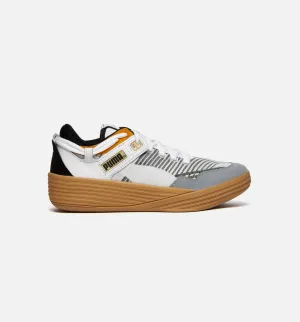 Clyde All Pro Lo Rhude X Kuzma Mens Lifestyle Shoe - White/Black/Orange