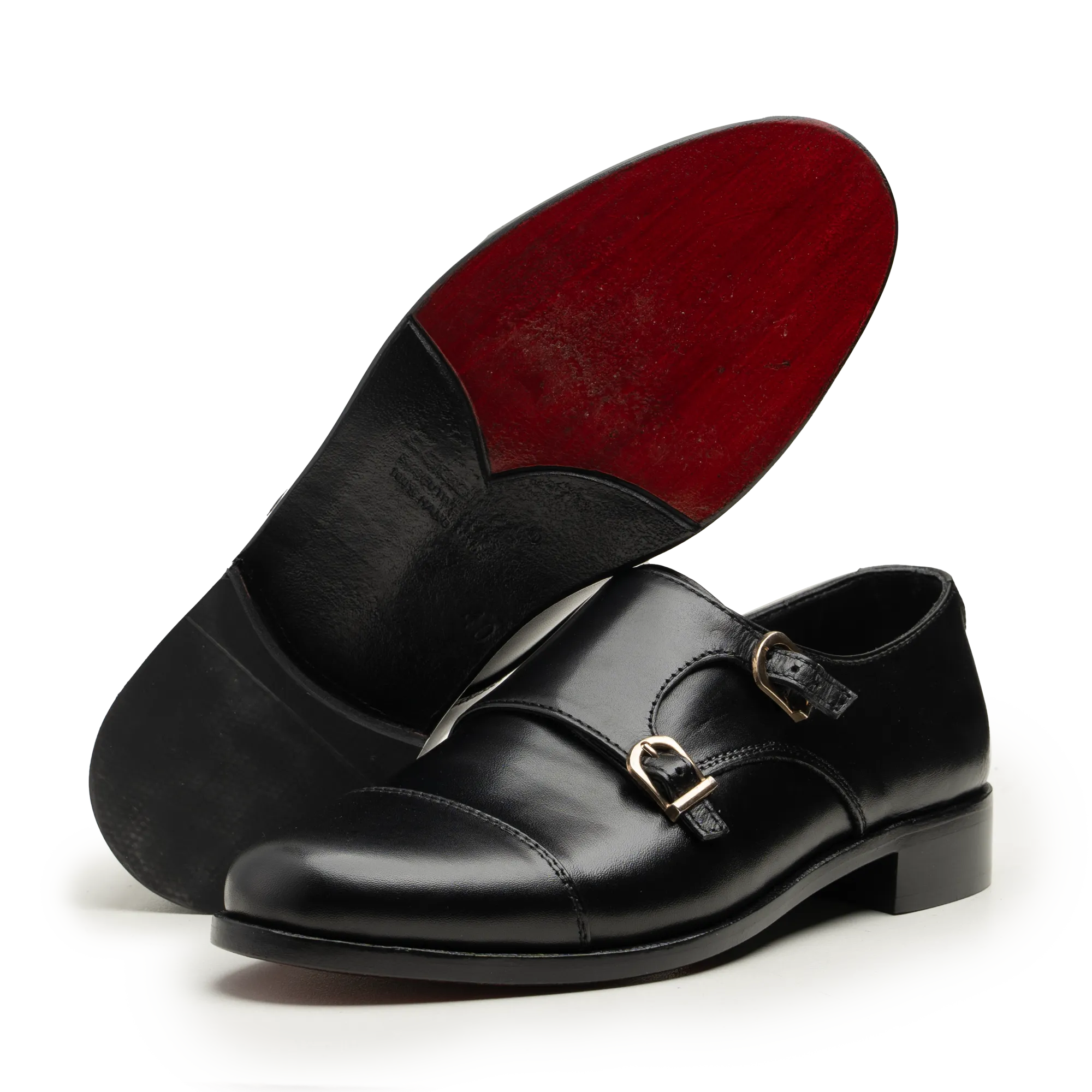 Double Monk Straps - 063P BLK