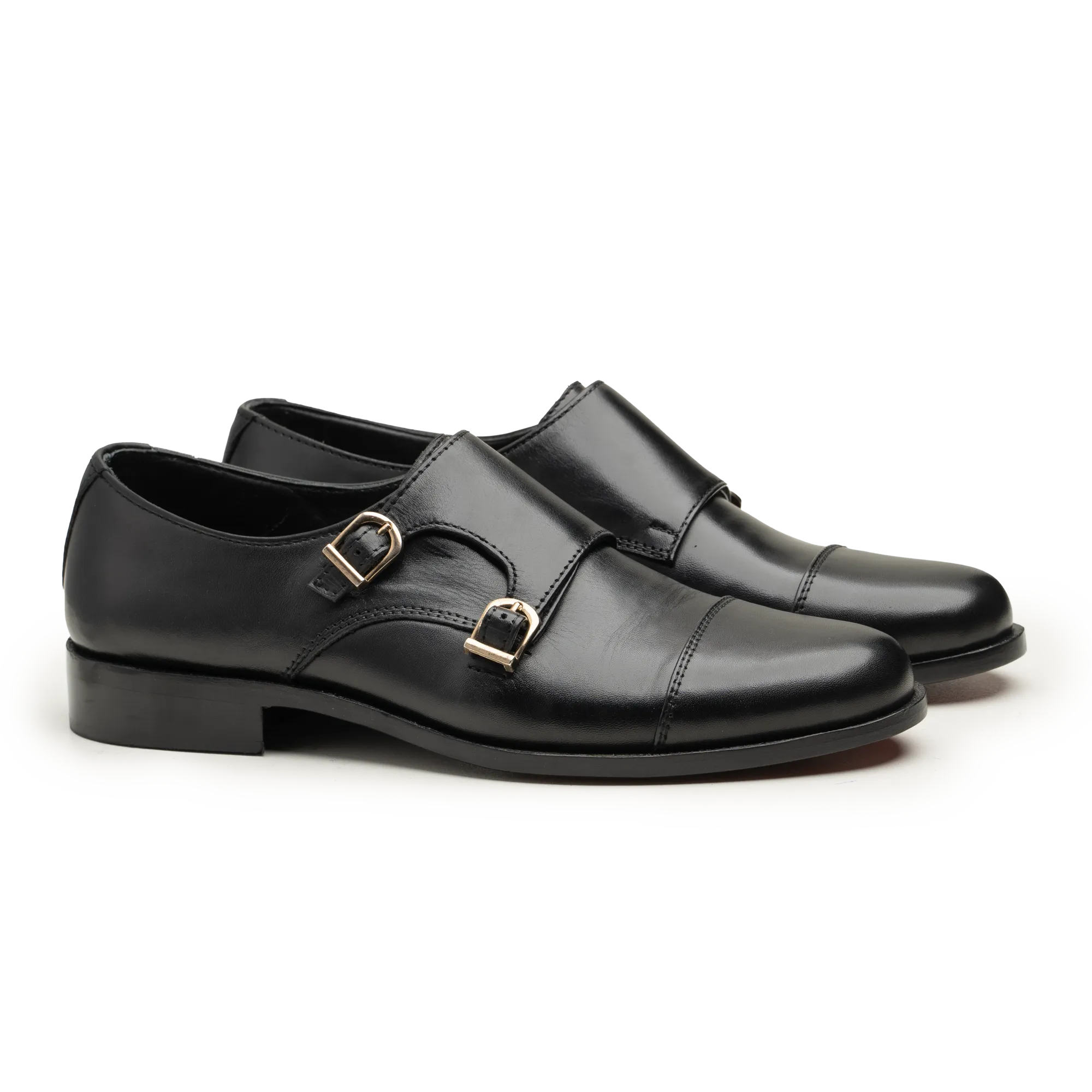 Double Monk Straps - 063P BLK