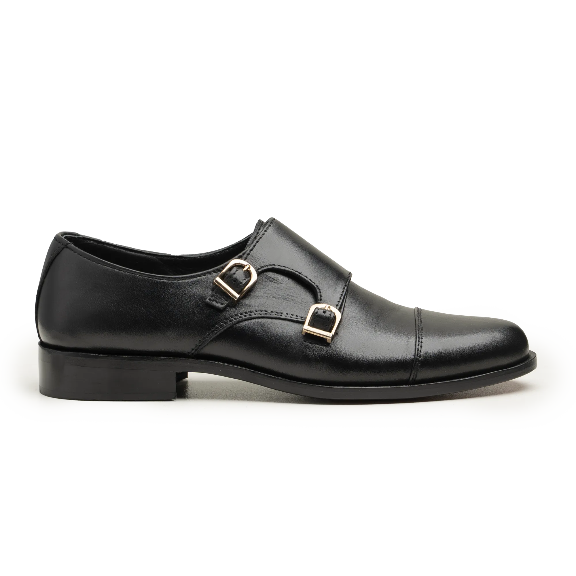 Double Monk Straps - 063P BLK