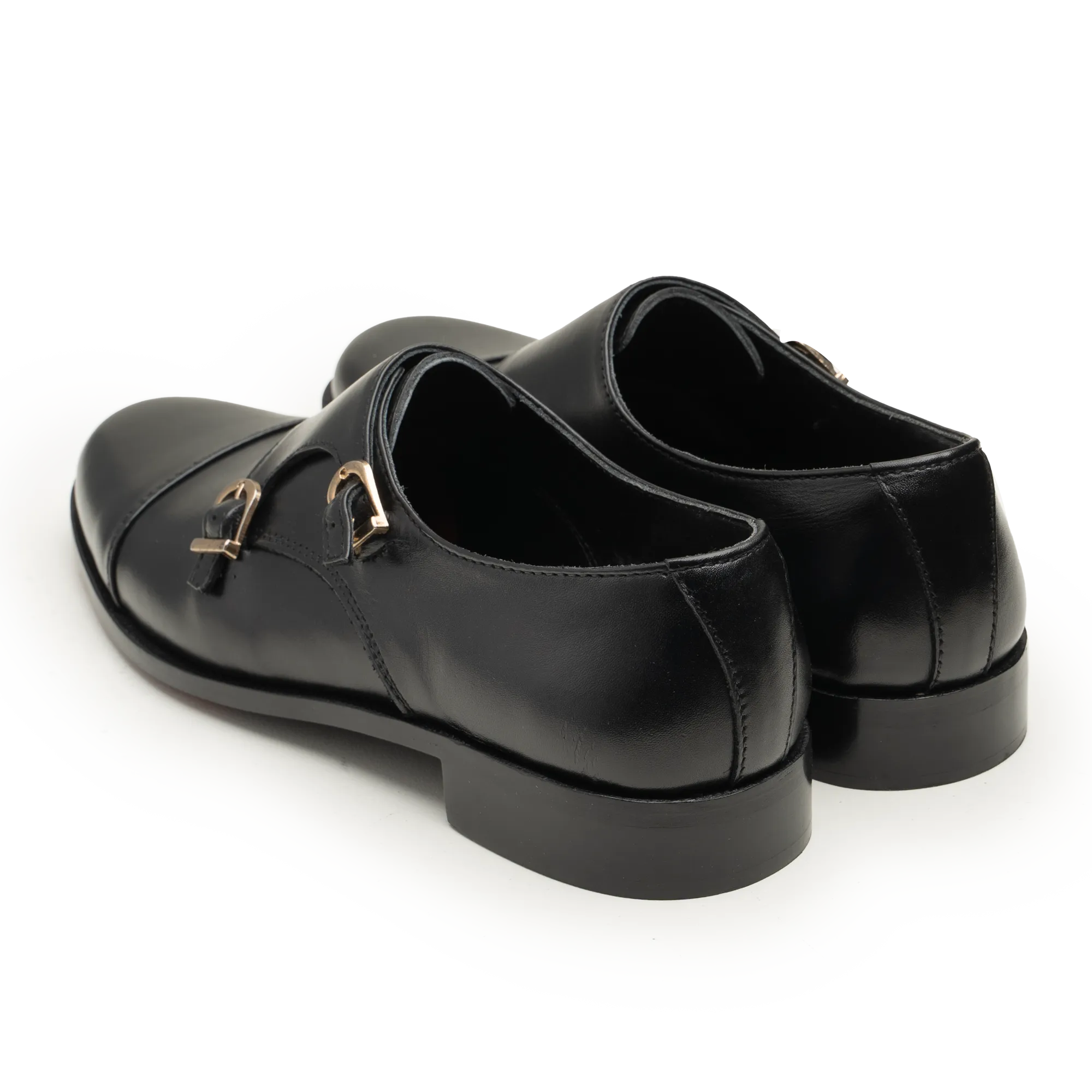 Double Monk Straps - 063P BLK