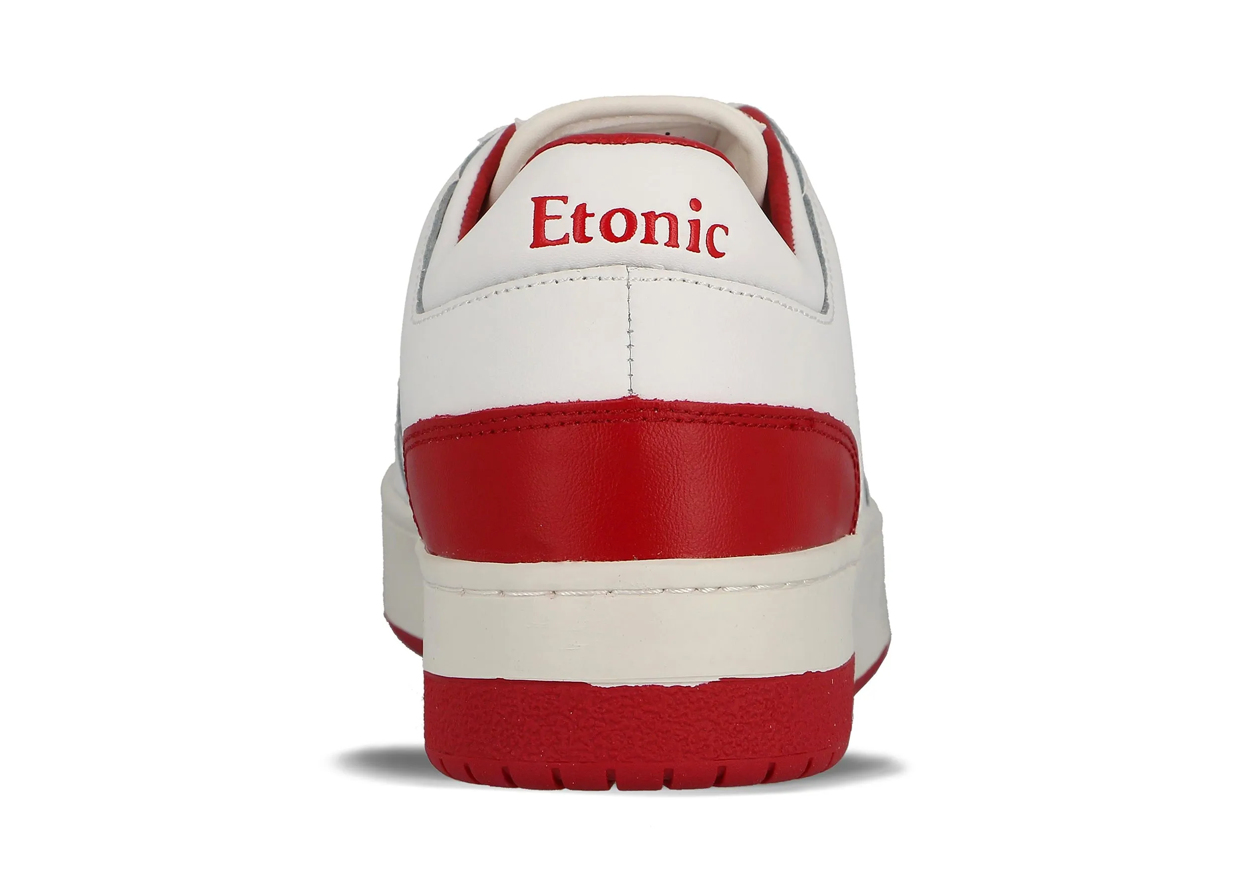 Etonic B509 sneakers in white leather with red inserts and details