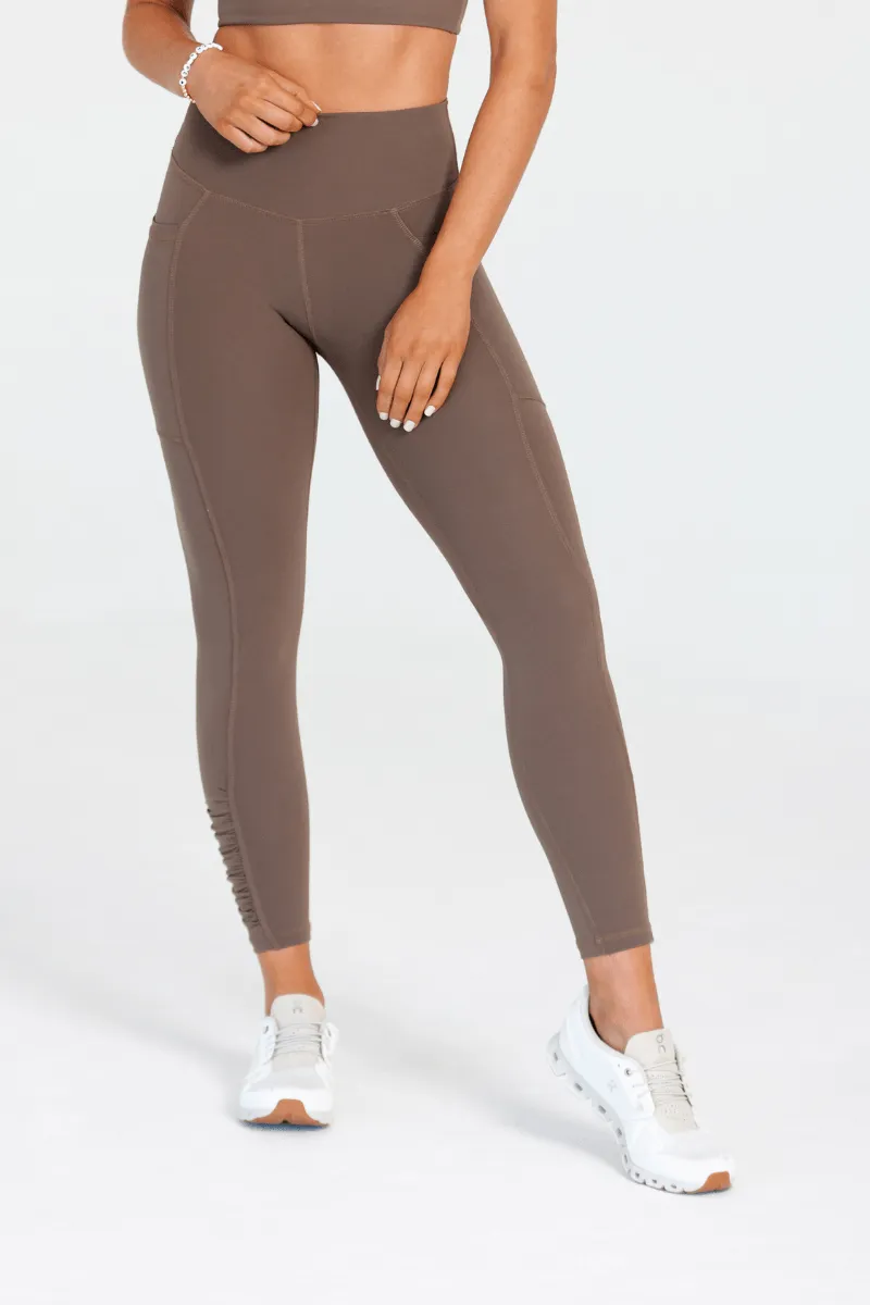 High Waist Leggings - Cacao