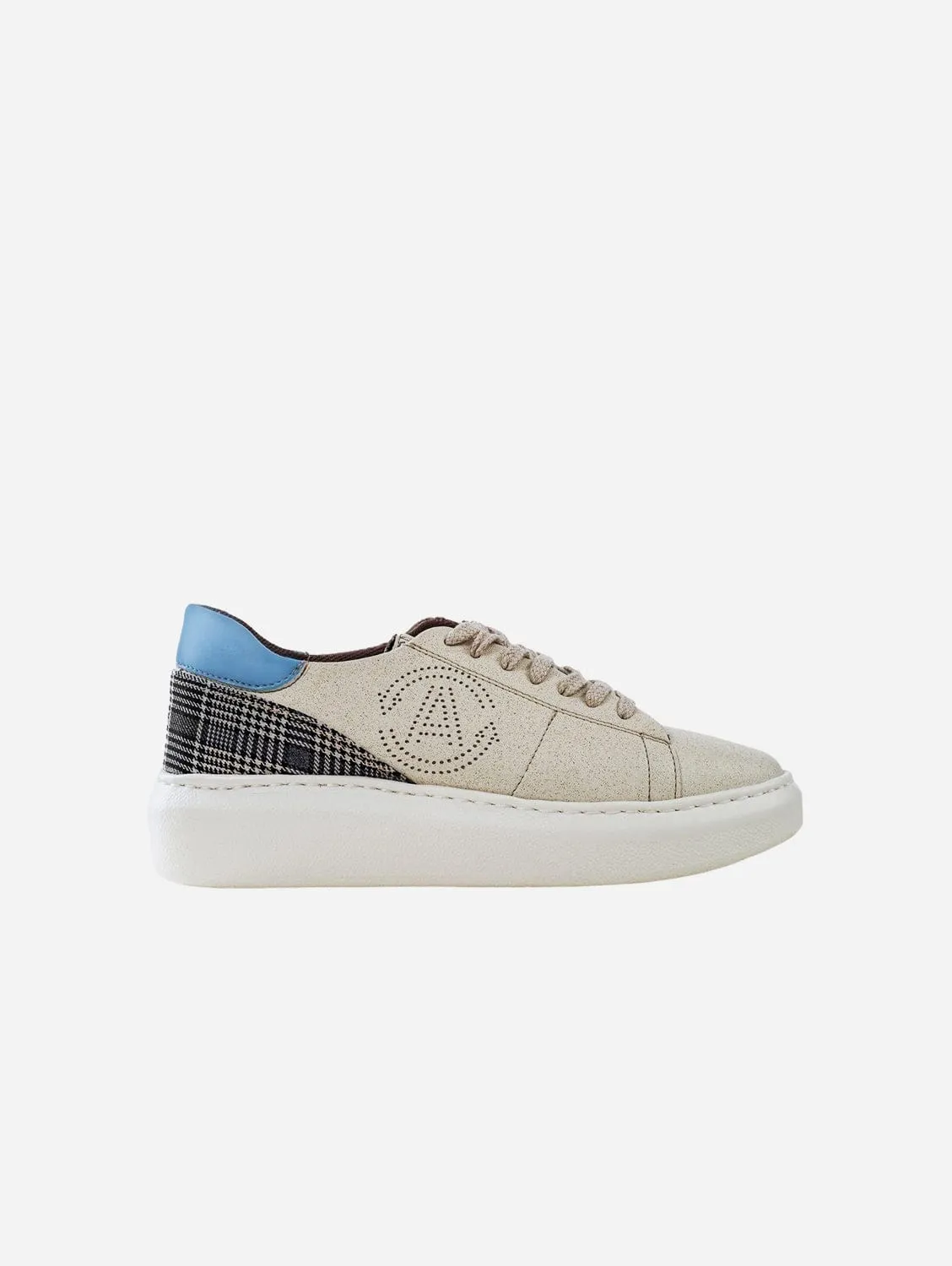 Jane Women's Apple & Corn Leather Vegan Sneakers | Sky Blue