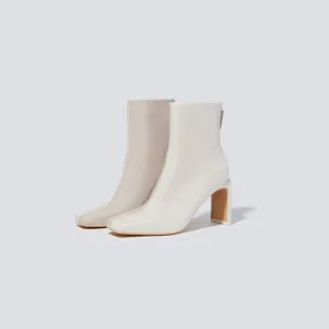 Kelsey Square Toe Heeled Boot