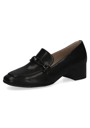 Ladies Slip On Shoe - Black Nappa