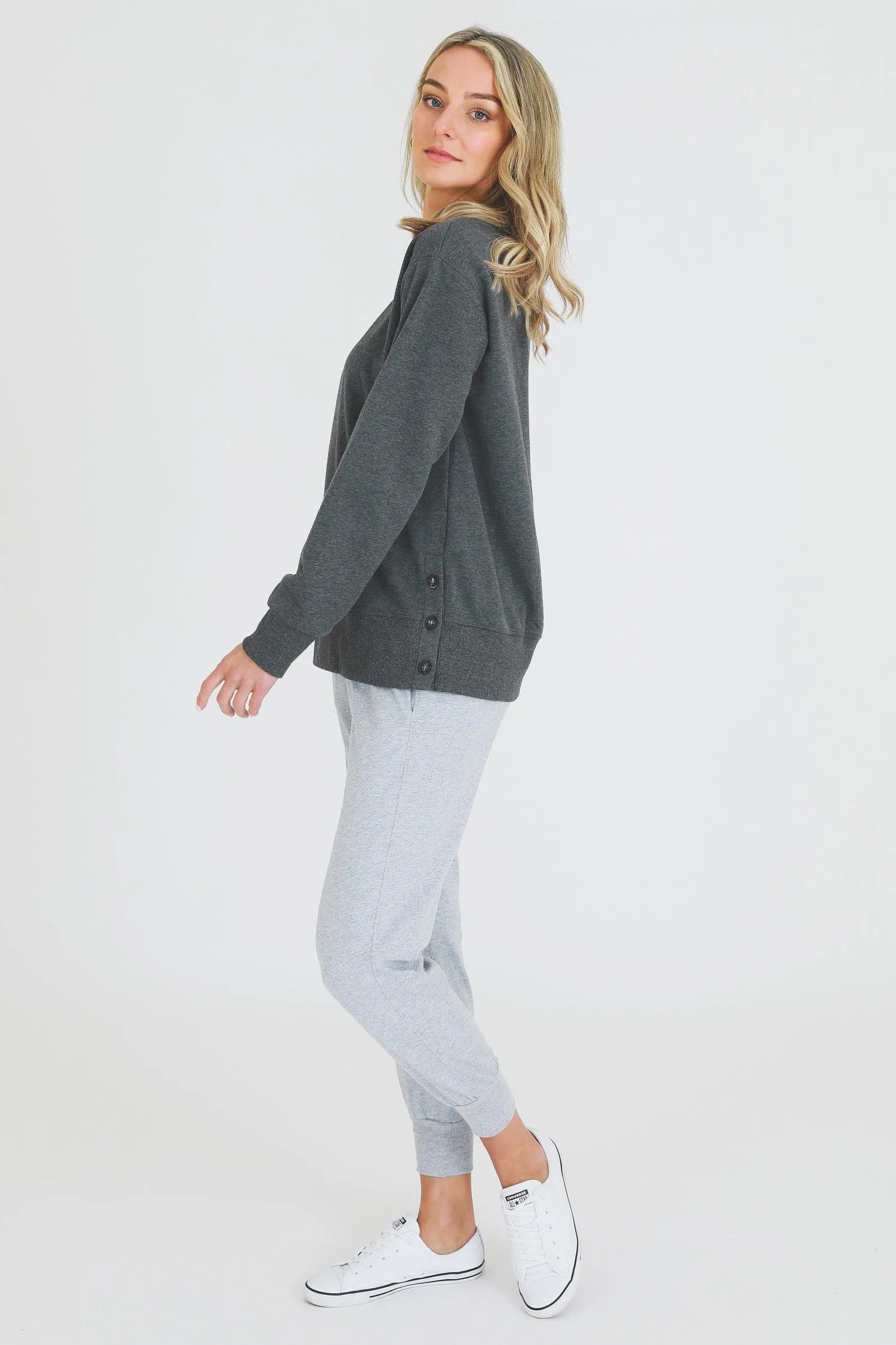 Layla Side Split Sweatshirt