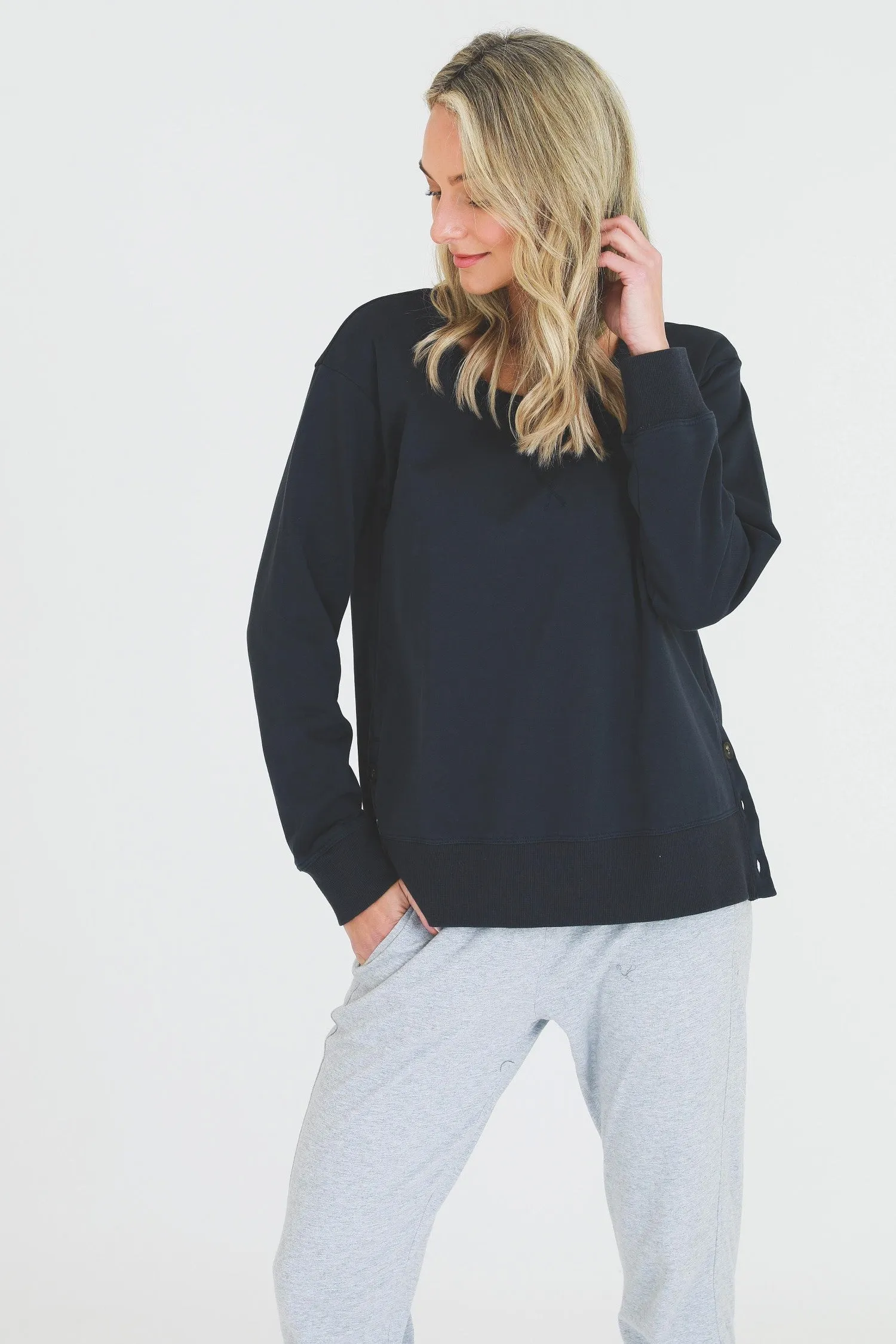 Layla Side Split Sweatshirt