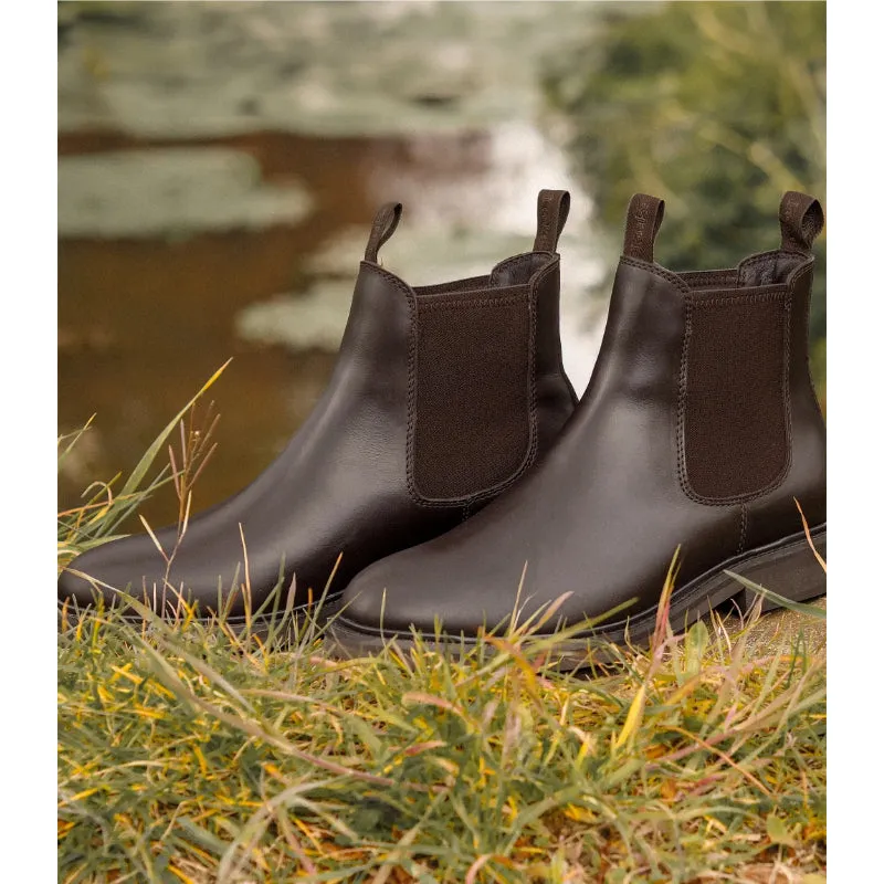 Loake Ducksworth Mens Waterproof Chelsea Boot - Brown Wax Leather