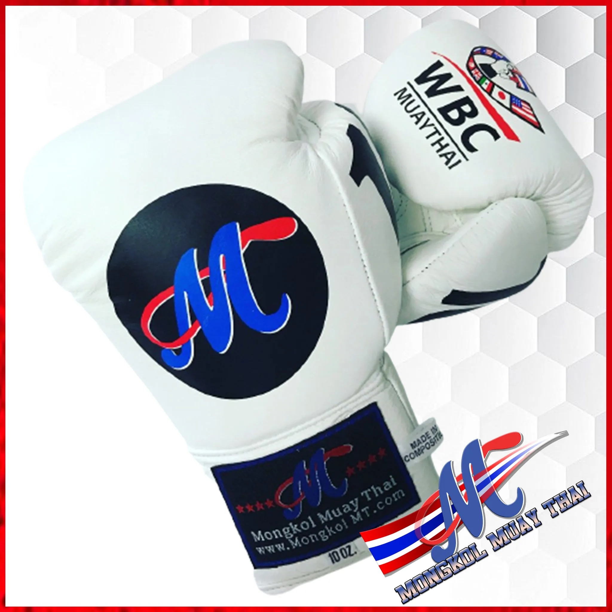 Mongkol boxing Gloves -  WBC Edition White LAST 3 Pairs