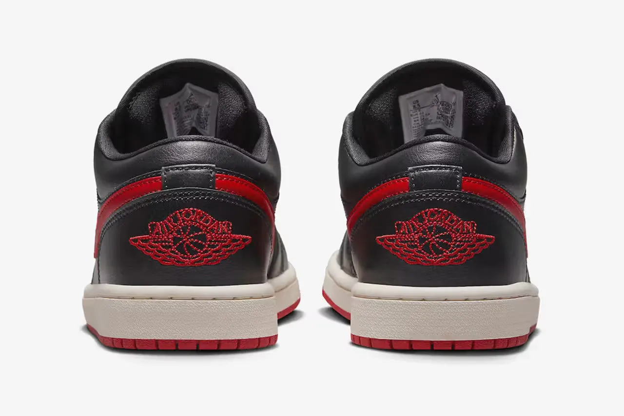 Nike Air Jordan 1 Low Black/Sail/Gym Red Sale