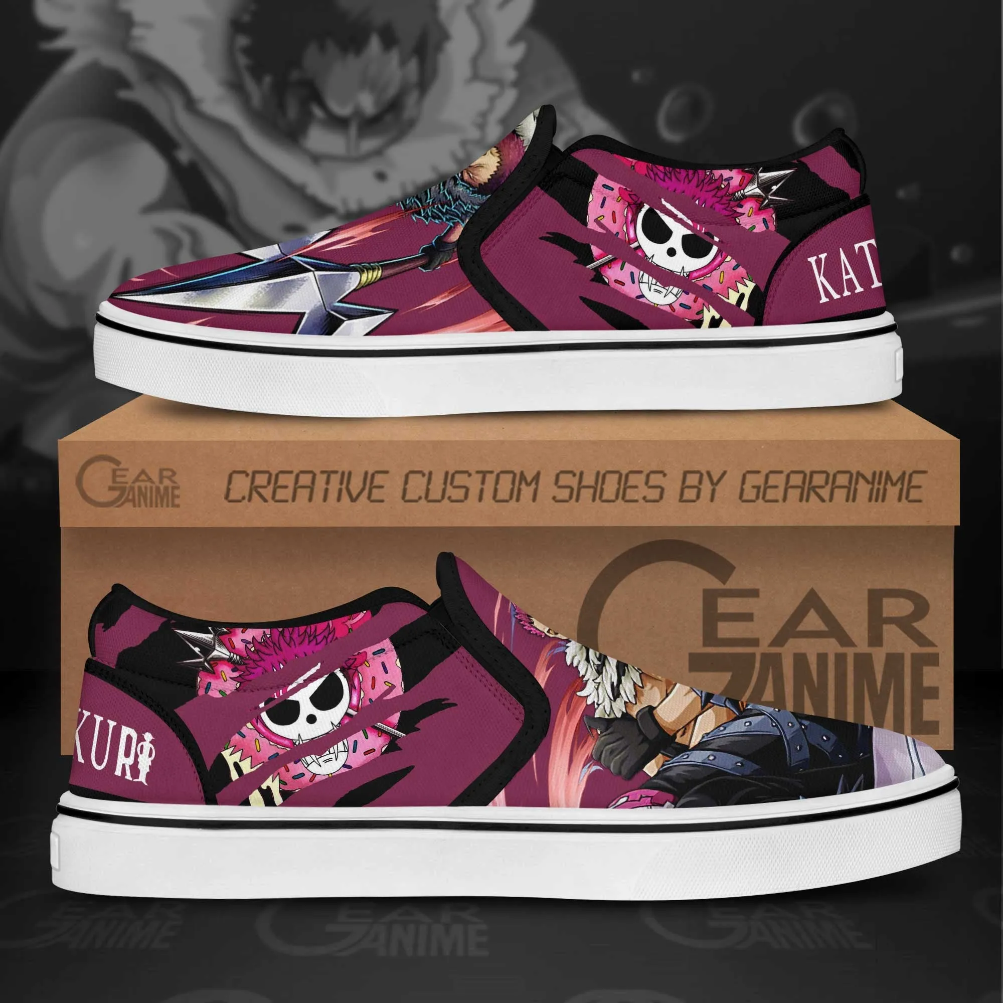 OP Katakuri Slip On Sneakers Custom Anime Shoes