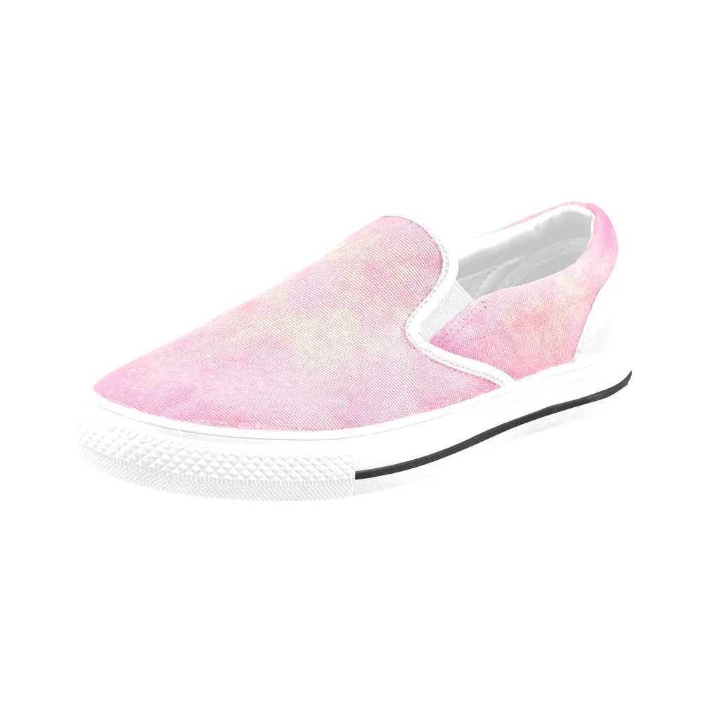 Pink Sky Slip-on Canvas Women's Shoes