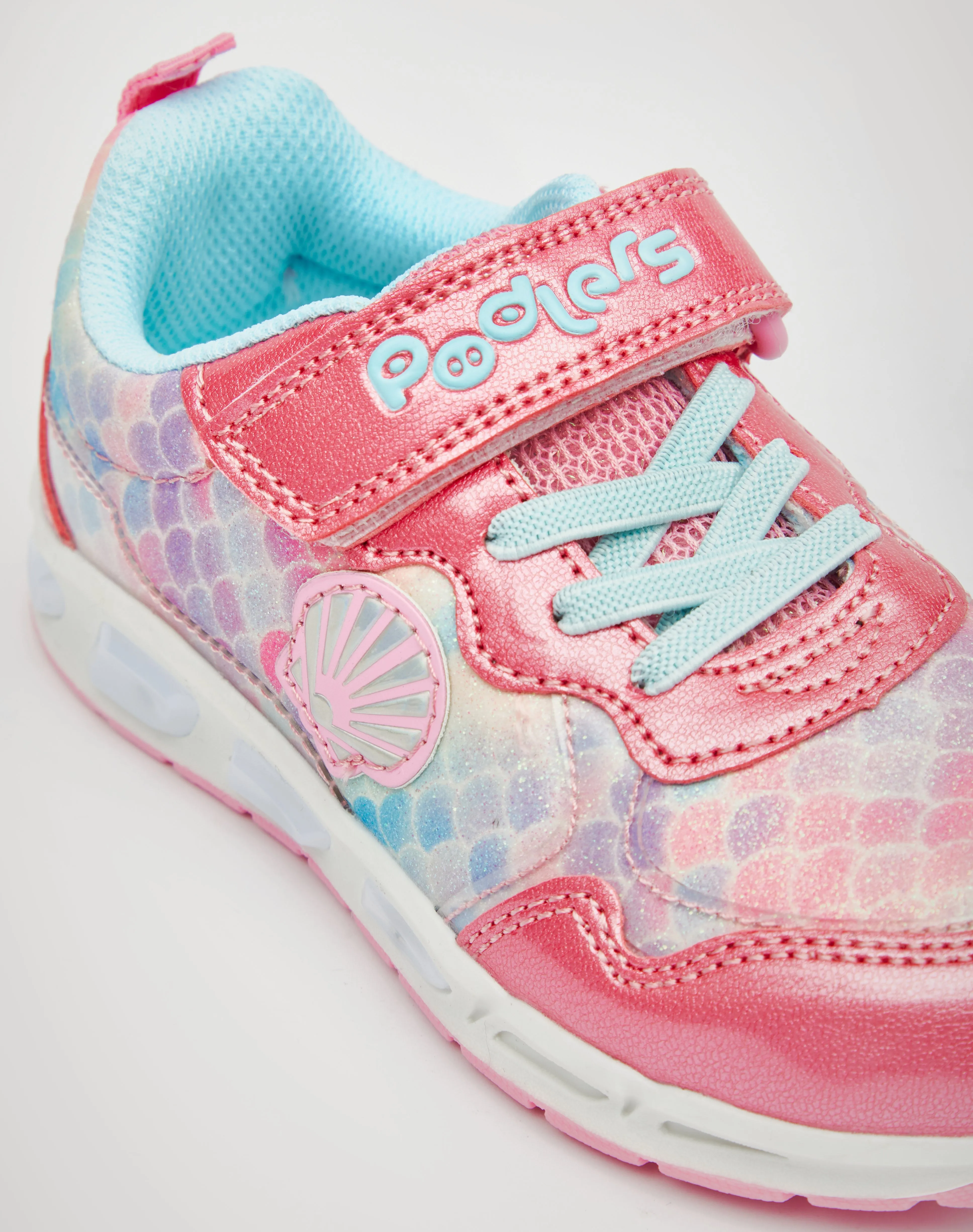 Podlers Mermaid Lights Trainer Aqua/Pink