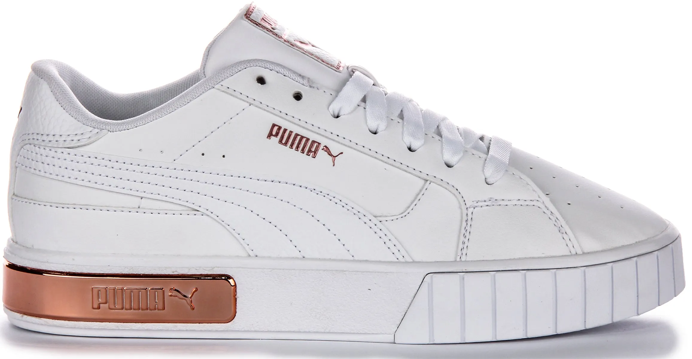 Puma Cali Star Glam In White Rose Gold For Women