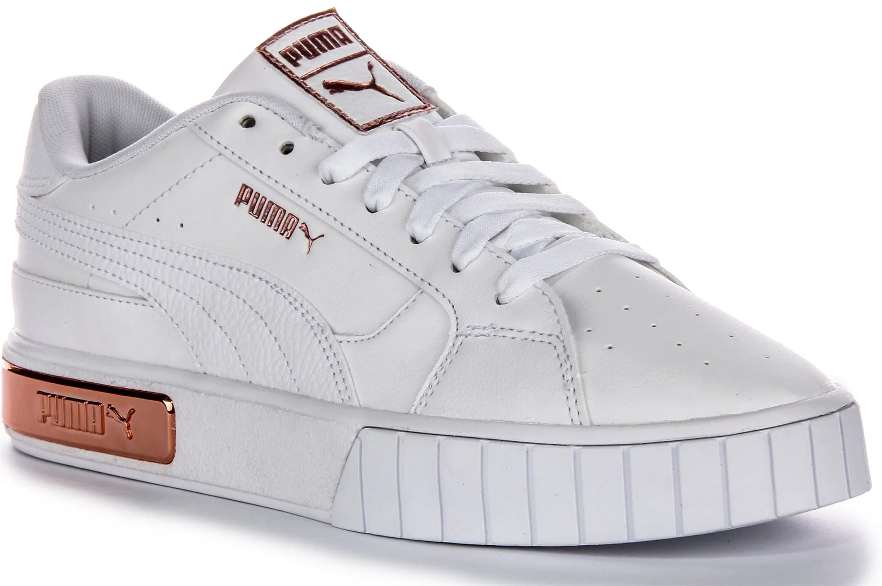 Puma Cali Star Glam In White Rose Gold For Women