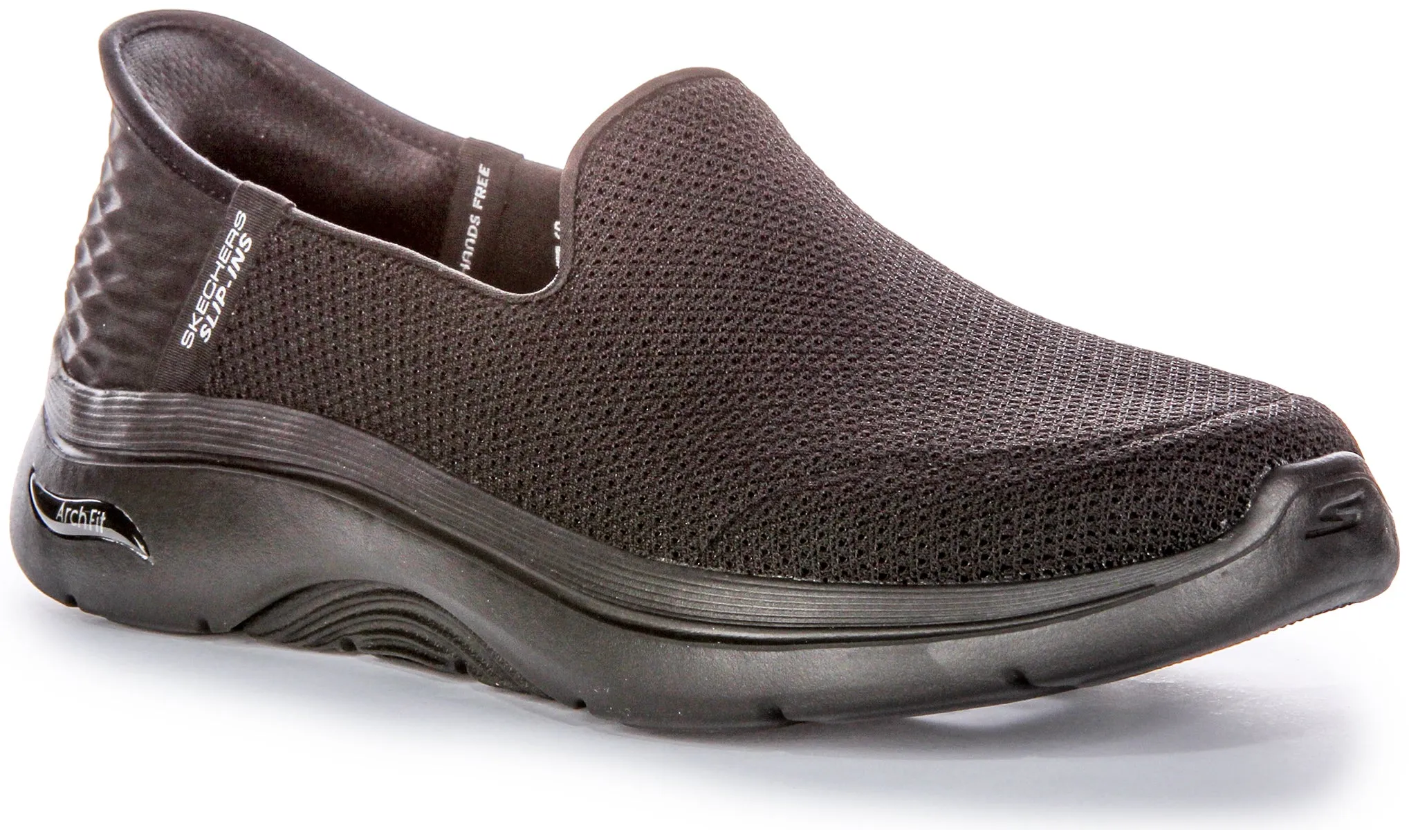 Skechers Go Walk Arch Fit In All Black For Women