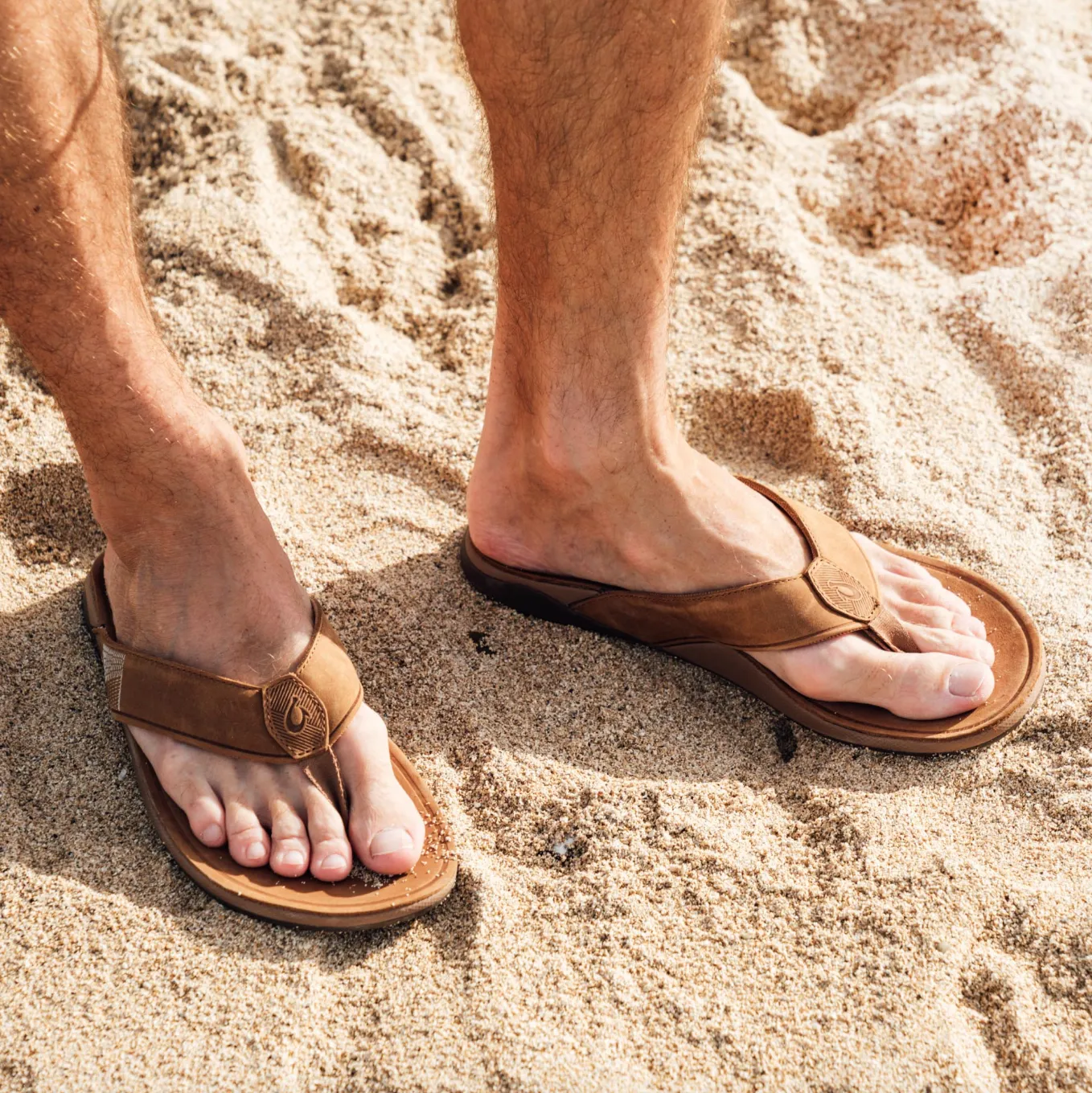 Tuahine Leather Sandal Hunter/Golden Sand