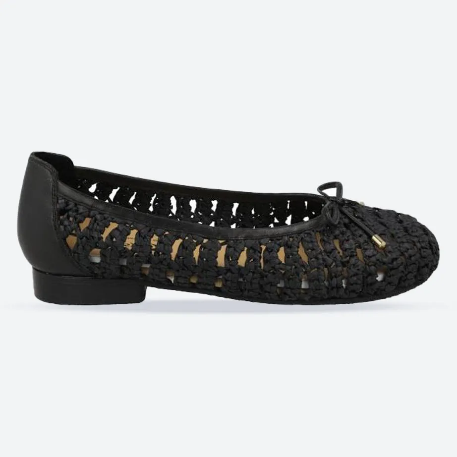 Women's Wide Fit DB Raffia Shoes